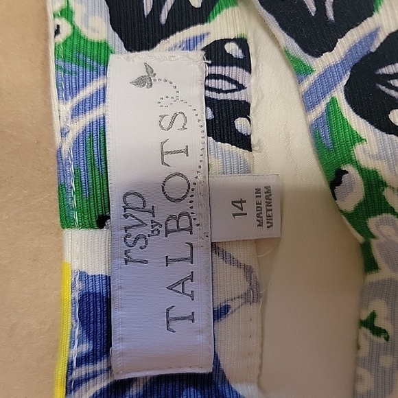 Talbots (RSVP by Talbots) Size 14 Full Flowered Skirt with Butterflies, EUC - Picture 8 of 12
